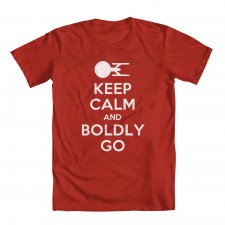 Keep Calm Boldly Go Girls'